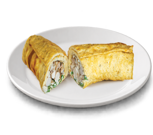 High Protein Cottage Cheese Chicken and Avocado Wrap
